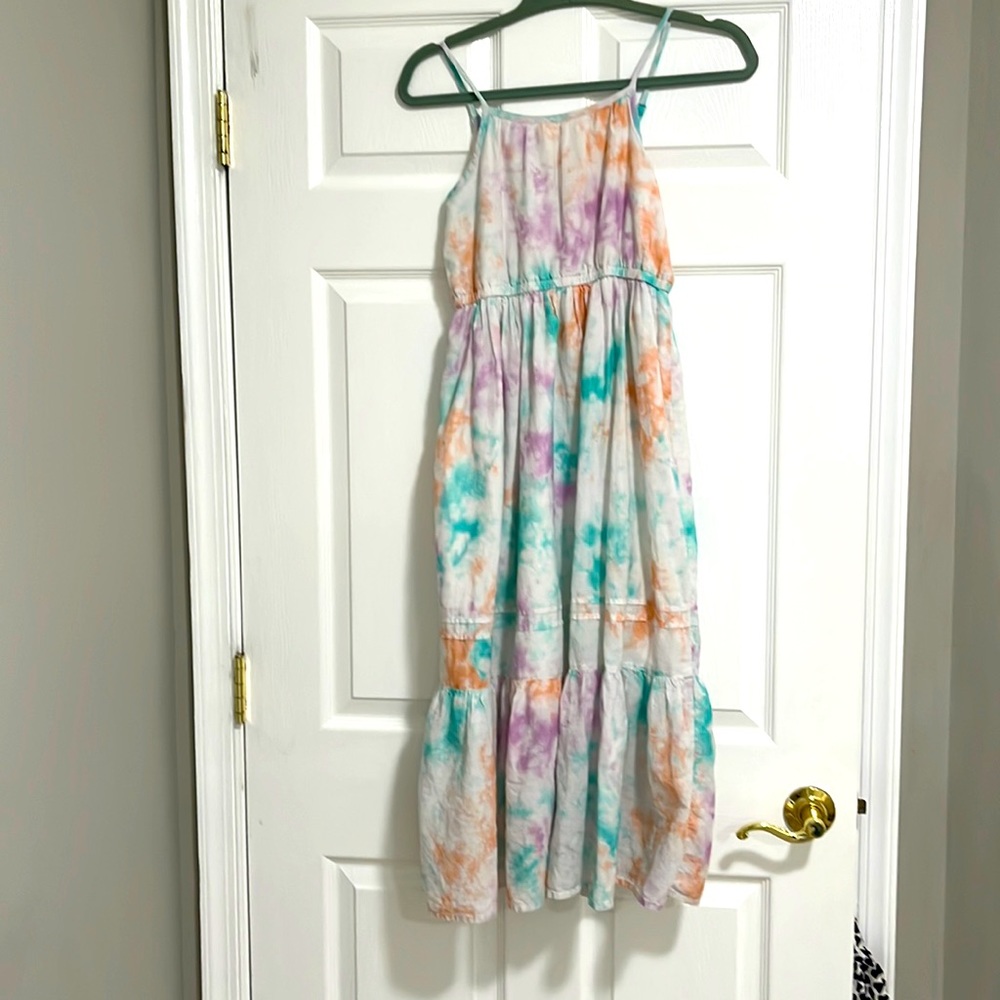 Euc girls long cat and jack dress 10/12 xl